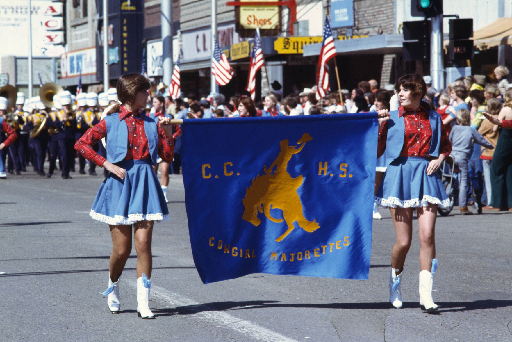 Miles City Bucking Horse Sale parade, 1978